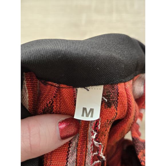 VINTAGE Women's Guatemalan Huipil Tapestry Floral Overalls Jumpsuit M Hippie - Picture 15 of 15